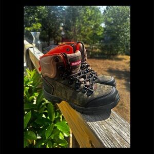 Craftsman Kids Waterproof Boys Work Boots Camo Size 2